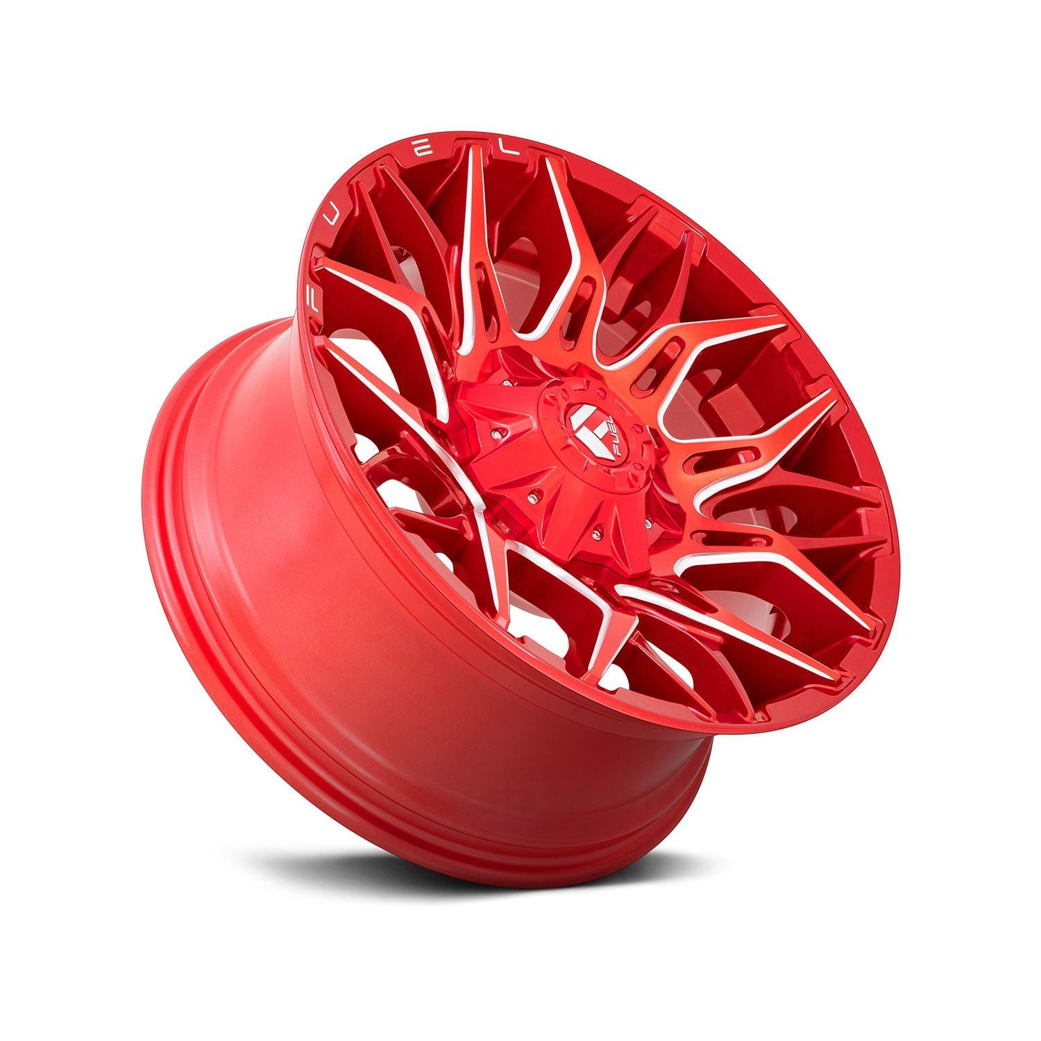 FUEL® - D771 TWITCH 1PC Candy Red with Milled Accents - الصورة 3