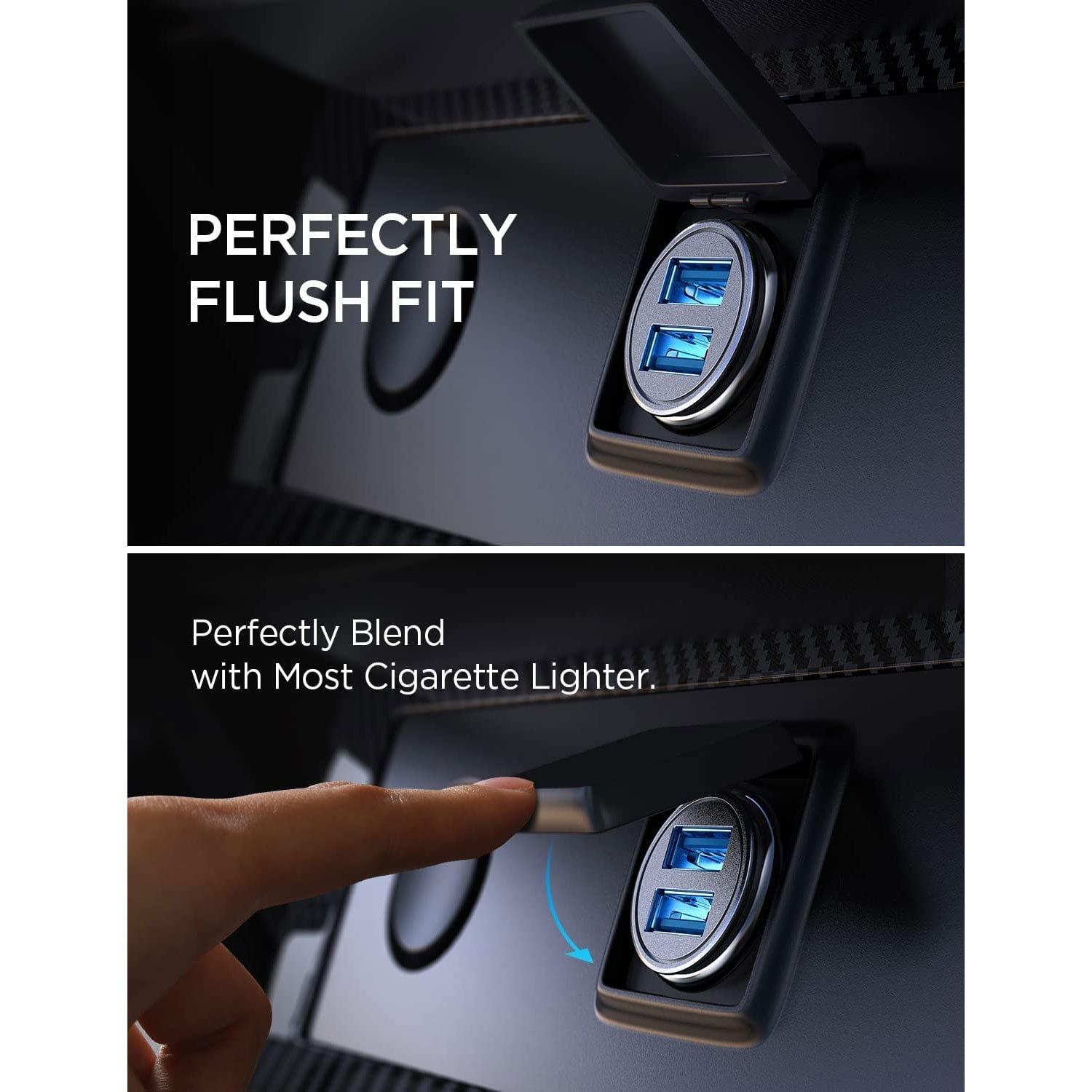 Car Charger, AINOPE Smallest 4.8A - الصورة 3